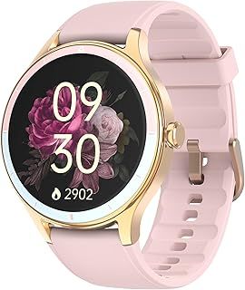 Exclusive Deal on Smart Watch for Women, iPhone &amp; Android Compatible, Heart Rate SPO₂ Sleep &amp; Women’s Health Tracking, 100+ Sports Modes, Waterproof Fitness Smartwatch with Custom Watch Faces &amp; Long Battery Life (Pink) - Amazon KSA Deals