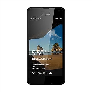 عرض حصري على Microsoft Lumia 550 Single-SIM 8GB ROM + 1GB RAM (GSM Only | No CDMA) Factory Unlocked 4G/LTE Smartphone (Black) - International Version - عروض أمازون السعودية
