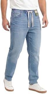 عرض حصري على Men's Relaxed Fit Light Casual Jeans with Elastic Waist | Modern Heavy Slim Fit Finish-Slim Fit Jeans - 5200 - عروض أمازون مصر