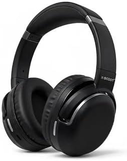 Wireless Foldable Headphones with Pure Bass Sound, Double Bass Effect, 24 Hours Playtime, Voice Assistant Ready, Hi-Res Audio, HD Mic for Hands Free Calls, TF Card Support & Ergonomic Comfortable - Bl