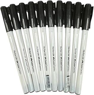 Faber-Castell Triflow Ballpoint Pen 10-Piece Set, 1 mm Tip Size, Black