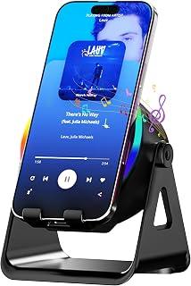 عرض حصري على Wireless Induction Bluetooth Speaker,3 - in - 1 Multifunctional with RGB Lights wireless induction speaker,360° Rotation Phone Holder Compatible for Tablet iPhone Android, Gifts for Men Women - عروض أمازون السعودية
