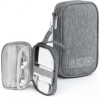 Exclusive Deal on Electronic Organizer Bag, Electronic Organizer Travel Cable Accessories Case, Waterproof Electronic Accessories Organizer Bag for Power Bank,Charging Cords,Chargers,Mouse,USB Cable,Earphones and More - Amazon Egypt Deals
