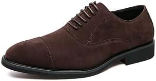 عرض حصري على Romba Men's Oxford Shoes Suede Suede Leather Classic Dress Shoes Lace-up Casual Youth Men Shoes - عروض أمازون مصر