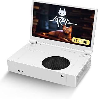 جي-ستوري - شاشة محمولة مقاس 15.6 انش لجهاز Xbox Series S 4K IPS لجهاز Xbox Series S (غير متضمنة) مع منفذي HDMI وتقنية HDR وتقنية فري سينك ووضع اللعب، شاشة سفر لجهاز Xbox Series S