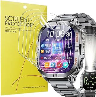 Exclusive Deal on Blueshaweu Screen Protector Compatible with SUNKTA GPS Smartwatch Men's 2.13 Inch DM6, HD Clear Flexible TPU Screen Protector [Pack of 6] Compatible with SUNKTA/LIGE DM6 Smartwatch (Transparency) - Amazon KSA Deals