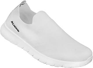 عرض حصري على Almond Men's Slip-On Running Shoes – Lightweight Breathable Knit Sneakers, No Laces, Cushioned Sole for Running, Gym and Walking - عروض أمازون مصر