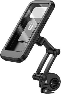 Generic CSHUNYUANLIMITED Bike Phone Holder Motorcycle Phone Mount Anti Slip and Stable Phone Holder with 360°Rotation Waterproof Bike Phone Mount for Android 6.7" Devices