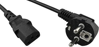 عرض حصري على 1.8m Black Female-to-Male Cold Equipment Cable with 90° Plug for Computers, Monitors, Printers and Projectors - عروض أمازون مصر