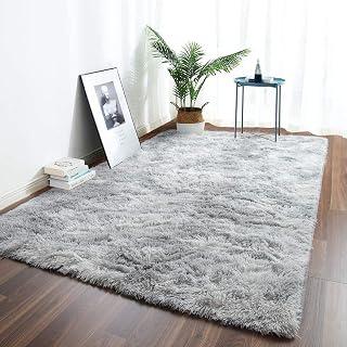 عرض حصري على Rugs for Living Room Fluffy Area Rug Shaggy for Bedroom Soft Modern Luxury Fur Carpet for Kids Room Nursery Indoor Plush Furry Rug Comfy Home Decor Floor Mat (Light Grey, 120 x 170 cm) - عروض أمازون السعودية