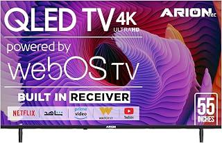 عرض حصري على Arion 55 Inch Smart QLED TV 4K Ultra HD, webOS 25, Built-in Digital Receiver, Frameless Design, AR-55-Q9WS - عروض أمازون مصر