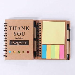 عرض حصري على 1PC Notebook And Memo Book Set With Memo And Pen, Kraft Paper Cover, Office/School/Gift Appreciation Supplies, Suitable As Gifts For Employees/Colleagues/Teachers/Parents - عروض أمازون السعودية