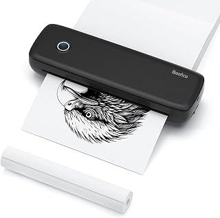 عرض حصري على OUNA A4 Portable Thermal Transfer Printer Wireless&amp;USB Connect Connect with Mobile Computer for Office School Comes with 1pc Thermal Paper Roll compatible with windows/ System Inkless - عروض أمازون السعودية