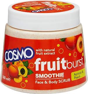 عرض حصري على cosmo cosmetics fruitburst apricot &amp; peach face &amp; body scrub, 500 ml - عروض أمازون السعودية
