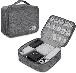 Exclusive Deal on Electronic Organizer Travel Universal Cable Organizer Electronics Accessories Bag for Cable, Charger, Phone, USB, SD Card,1Pack - Amazon Egypt Deals