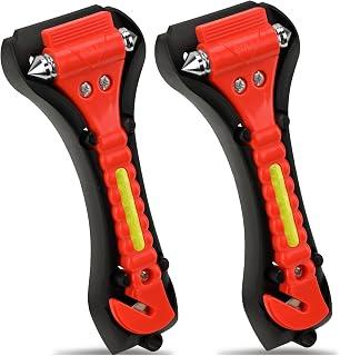 عرض حصري على Car Window Hammer, 2 Pieces Vehicle Glass Breaker, Seat Belt Cutter - عروض أمازون السعودية