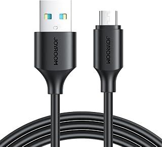 JOYROOM S-UM018A9 USB-A to Micro USB Cable, 2.4A Fast Charging & High-Speed Data Transfer, Durable Charging Cord for Android Phones, Power Banks & Micro USB Devices, 1M – Black