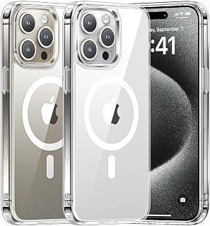 Exclusive Deal on Crystal Clear iPhone 15 Pro Max Case, Compatible with MagSafe, Not Yellowing, Shockproof, Anti-Scratch Lightweight Slim Durable Back Cover, Acrylic Transparent Magnetic Case for iPhone 15 Pro Max 6.7" - Amazon Egypt Deals