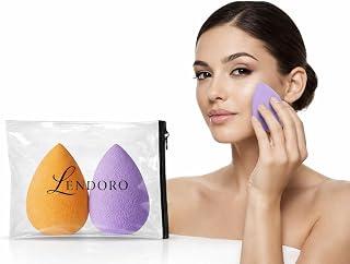 Exclusive Deal on LENDORO Beauty Blender,Reusable Makeup Sponge, Set of 2 (Random Color) (Drop) - Amazon Egypt Deals