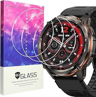 Exclusive Deal on Blueshaweu Screen Protector Compatible with Kospet Tank T3 Ultra 2, 9H Hardness Tempered Glass Screen Protector [Pack of 3] Compatible with Kospet Tank T3 Ultra 2 GPS Smartwatch (HD) - Amazon KSA Deals