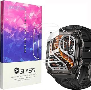 Exclusive Deal on Blueshaweu Screen Protector Compatible with Kospet Tank M4 GPS Smartwatch, 9H Hardness Tempered Glass Screen Protector [Pack of 3] for Kospet Tank M4 Smartwatch (HD) - Amazon KSA Deals