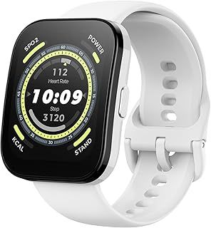 Exclusive Deal on Amazfit Bip 5 Smart Watch with Ultra Large Screen, Bluetooth Calling, Alexa Built-in, GPS Tracking, 10-Day Long Battery Life, Health Fitness Tracker with Heart Rate, Blood Oxygen Monitoring- White - Amazon KSA Deals