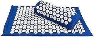 Acupuncture Mat and Pillow Set for Back Yoga, Fitness, Meditation (67X42cm, Blue)