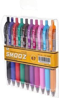 10-Color 0.7 mm Gel Ink Pen 10-Pieces, Multicolor