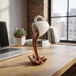 عرض حصري على Floating Coffee Cup, 3D Spilling Mug Sculpture, Coffee Bar Decor Station Accessories, Novelty Funny Home Kitchen Bar Office Decor, Café Lover Gift for Women Men - عروض أمازون السعودية