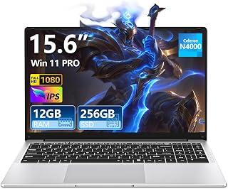 عرض حصري على 15.6 Inch Laptop PC 12 GB RAM 256 GB SSD N4000 Notebook Gamers Netbook Full HD Screen 1920 x 1080 Laptop WiFi5 BT Mini HDMI Opening 180 Degree Laptop Students and Businesses - عروض أمازون السعودية