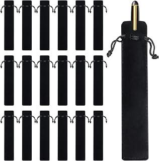 عرض حصري على 100 Pieces Velvet Pen Pouch Black Drawstring Pen Bag Black Pencil Case Pen Bag Soft Single Pen Sleeve Holder Home Decor Products for Student Adult Gifts School Office Business Supplies (100 Pieces) - عروض أمازون السعودية
