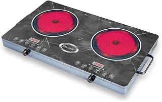 Sokany SK-07080 3500W Digital Cooker with 2 Burners, Black/silver
