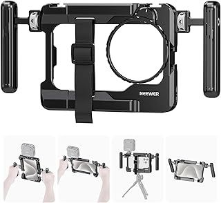عرض حصري على NEEWER Universal Smartphone Video Rig with Handles, 67mm Filter Adapter, Anti Drop Cold Shoe for DJI Mic, Phone Cage Stabilizer for Video Recording for iPhone 15 Pro Max S23 Ultra Pixel 8 Pro, PA017 - عروض أمازون السعودية
