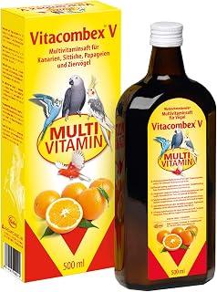 عرض حصري على Vitacombex V Multivitamin Liquid 500 ml - for pet birds &amp; chickens - For an optimal vitamin supply - Promotes health and condition - for young and adult birds - عروض أمازون السعودية