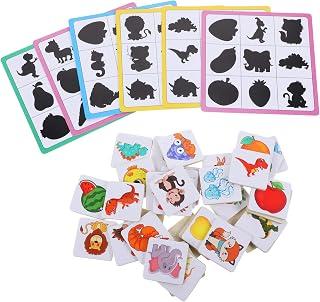 TOYANDONA 1 Game Wooden Block First Educational Toys Animal Puzzles Fruit Shadow Puzzle Toy Puzzle Rod Toys Find The Difference Child Animal