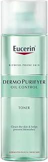 Eucerin DermoPurifyer Oil Control Facial Toner for Blemish &amp; Acne-Prone Skin with Lactic Acid, Unclogs Pores, Prepares for Skin Care Products, Provides Intensive Cleansing, 200ml