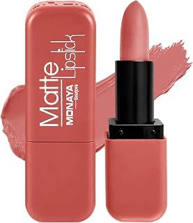Monaya L022 Matte Lipstick | High Pigment Long-Lasting Matte Lip Color | Smooth Lightweight Non-Drying Finish Lipstick (L105)