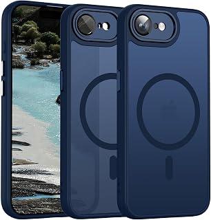 عرض حصري على Grabist Magnetic case Compatible with iPhone 17E / Iphone 16E, [Full Camera Protection with lens] [Compatible with wireless charging] [Translucent Matte] Shockproof Protective Case, Matte Dark blue - عروض أمازون مصر