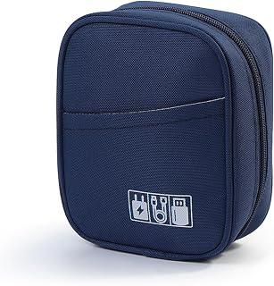 عرض حصري على Storage Pouch for Small Electronics and Accessories,Tech Bag,Electronic Organizer Case Compatible with MacBook Laptop Charger,Mouse,Cables,Hub,Power Bank,Earphone,Toiletries Cosmetics (Blue) - عروض أمازون السعودية