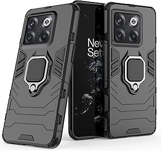 عرض حصري على Case for OnePlus 10T/OnePlus ACE PRO,Hybrid Heavy Duty Protection Shockproof Defender Kickstand Armor Case Cover,Black - عروض أمازون السعودية
