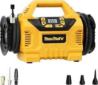 عرض حصري على Cordless Tire Inflator, Upgraded 160 PSI High Pressure Portable Air Compressor with Digital Gauge, Auto Shut Off, LED Light for Ball, Tire, Swim Toys - عروض أمازون السعودية