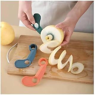 Peeler, Spiral Slicing Blade, Manual Cutter, Potato, Cucumber, Carrot, Vegetable, Spiral Knife, Apple, Kitchen Tools - Random Color Send (2)