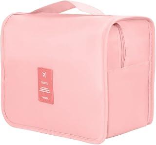 Hanging travel toiletry bag,SRVR portable toiletry bag for men and women's toiletry bags with sturdy hooks, Pink - Amazon Egypt Deals