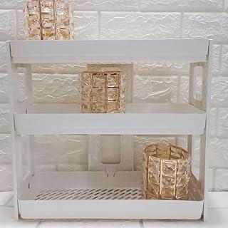 3 Layer Storage Shelf Plastic Rack, for Home, Office and Kitchen (white)