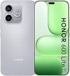 عرض حصري على HONOR 600 Lite 5G Smartphone, 8GB RAM + 256GB Storage, 3180mAh Durable Battery, 6.6” 120Hz AMOLED Display, 108MP AI Camera with Camera Button, Metal Frame, IP66 Water Resistant, Velvet Grey - عروض أمازون السعودية