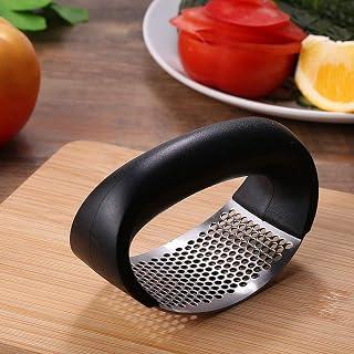 AREXOL Stainless Steel Manual Garlic Mincer Large Size Heavy Duty Kitchen Tool Rustproof Comfortable Grip Easy Cleaning European Quality Handheld Crusher