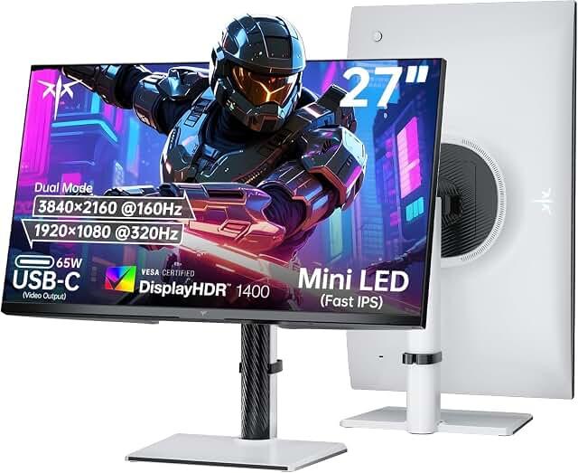 KTC 27 Inch Dual Mode (4K 160Hz/FHD 320Hz) 4K MiniLED Gaming Monitor M27P6