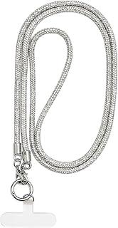Long Bling Crossbody Phone Chain for Women – Phone Lanyard Around Neck with Crystals and Shiny Stones – Stylish Anti-Theft Phone Holder – Suitable for All Smartphones – Assorted Colors
