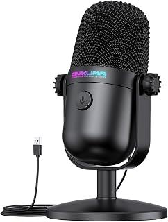 Exclusive Deal on Gaming Microphone with Noise Cancellation &amp; Mute Button, USB Condenser Mic for Streaming/Recording, Ultra-Compact Design, Compatible with PC/Mac/PS4/PS5, Podcast/YouTube/Twitch/Discord (Black) - Amazon Egypt Deals