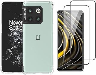 عرض حصري على [1+2] Case for OnePlus Ace Pro/OnePlus 10T 5G, with Tempered Glass Screen Protector [2 Pcs], HD Clear TPU Case, Shockproof 4-Corner Airbag Protection Transparent Phone Case (OnePlus Ace Pro, Clear) - عروض أمازون السعودية